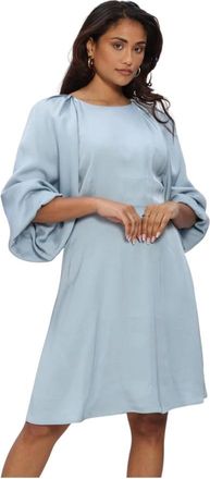 Selected Dames, Jurken, Blauw, Maat: S Viscose