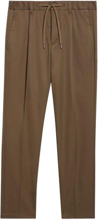 Herno Pleated Melange Drawstring Pants in 7730 Army Green at Nordstrom, Size Xx-Large