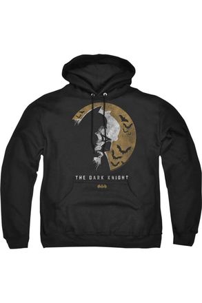 Gildan Batman Dark Knight Moon Adult Pull Over Hoodie / Hooded Sweatshirt