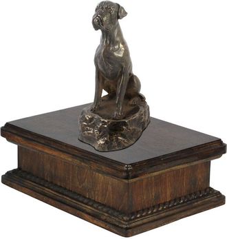 OEM Boxer, Boxer Iv - Urna Para Cenizas De Perro, Urna Cl&aacute;sica Con Estatuilla, Urna Elegante Con Perro De Art-dog