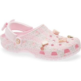Crocs x LoveShackFancy Floral Classic Clog in Pink Milk at Nordstrom, Size 6 Womens