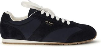 Prada Blue Calf Leather Bos Taurus Athletic Mens Sneakers