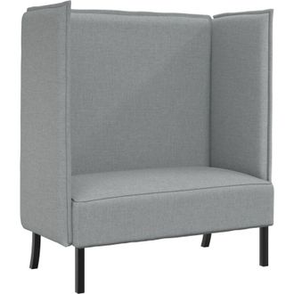 vidaXL Vidaxl - Sofa De Espalda Alta Gris Claro 109 X 56 X 121 Cm Tela