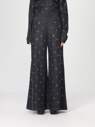 Pinko Jeans a zampa Pinko in denim con occhielli metallici