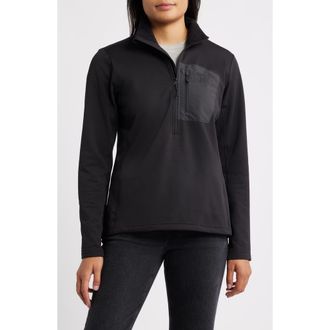 Helly Hansen Versalite Grid Fleece Half Zip Pullover in Black at Nordstrom, Size X-Small