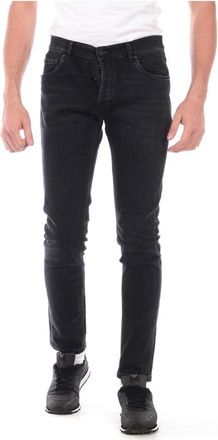 Daniele Alessandrini Klassieke Denim Jeans - Heren - Slim Fit Jeans - Zwart - W29 - Denim - Jeans