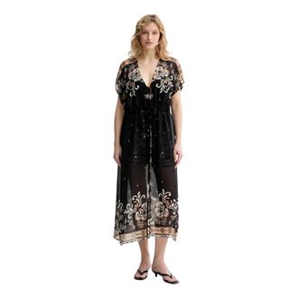 Twinset Strandjurk - Dames - Strandmode - Zwart - S - Badmode