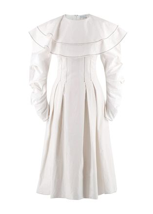 Rejina Pyo White Chambray Midi Dress Size S