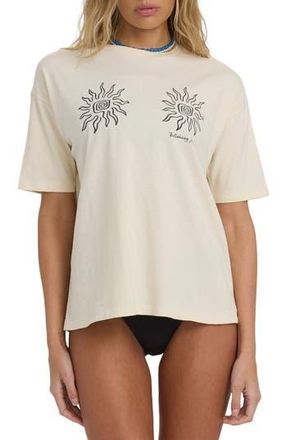 Billabong Laura Oversize Cotton Graphic T-Shirt in Andrea Wash at Nordstrom Rack, Size X-Small
