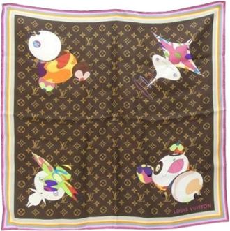 Louis Vuitton Pre-owned Monogram Scarf - Dames - Vintage Accessoires - Bruin - ONE Size - Vintage