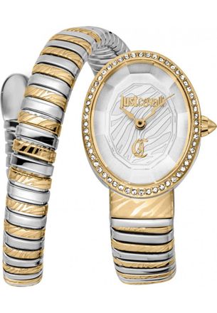 Just Cavalli Womens JC1L353M0055 Ladies Signature Snake Velina Watch - Gold