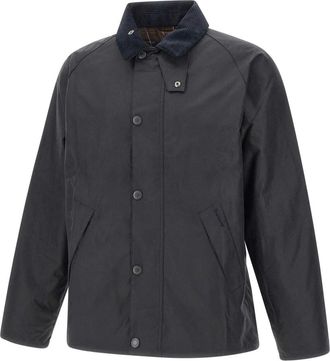 Barbour Light Jackets, male, Blue, L, Tracker Waxed Jacket