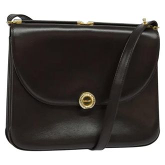 Bally Tweedehands leren schoudertassen - Dames - Pre-owned - Bruin - Maat: ONE Size Leer