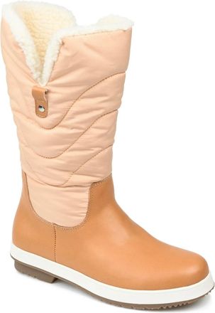 Journee Collection Pippah Womens Brown Faux Fur Lined Winter Boots HAWK1259