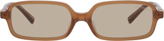 Miu Miu Yellow Rectangular Ladies Sunglasses MU 11ZSF 22I10R 52