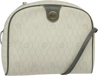 Dior Pre-owned Cross Body Bags, female, White, Size: ONE SIZE Pre-owned Vintage PVC Shoulder Bag