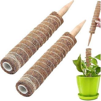OEM Juego De 2 Soportes De Fibra De Coco Para Plantas, De 30 Cm De Largo, Para Plantas Trepadoras Monstera