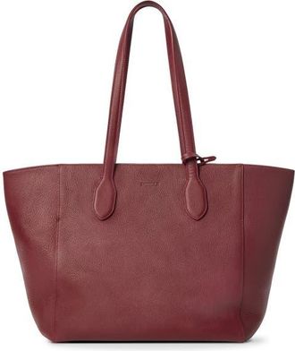 Shinola Runabout Pebble Leather Tote in Ruby at Nordstrom