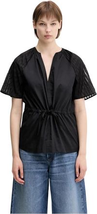 Sams&oslash;e & Sams&oslash;e Blouses - Dames - Blouses - Zwart - S - Overhemden