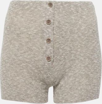 Magda Butrym Knitted linen and cotton shorts