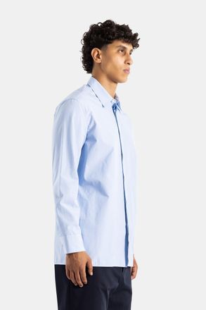 Jil Sander Fine Pinstripe Cotton Shirt - Blue