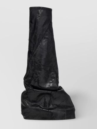 Rick Owens desire high shaft pointed toe slouchy boots