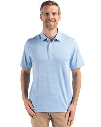 Cutter & Buck Forge Eco Fine Line Stripe Stretch Recycled Mens Polo