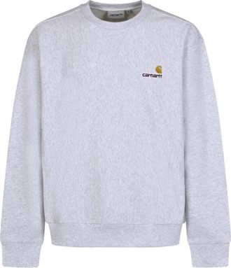 Carhartt Work in Progress American Script Sweat - Heren - Sweatshirts - Grijs - L - Hoodies & sweatvesten