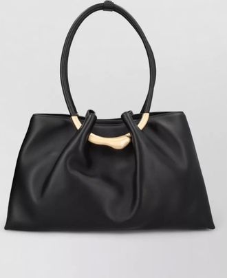 Cult Gaia asa shoulder bag double handles gold