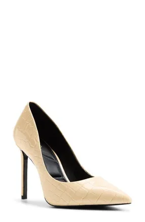 Aldo Stessy 2.0 Pointed Toe Pump in Light Yellow at Nordstrom, Size 8.5