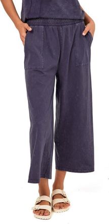 Threads 4 Thought Alva Mineral Wash Pull-On Wide Leg Capri Pants in Stargazer at Nordstrom, Size X-Large