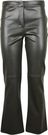 Max Mara Broeken, Dames, Groen, M, Polyester, Sublime Wijde Broek