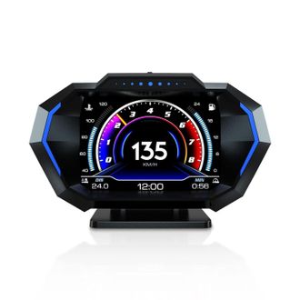OEM Pantalla De Visualizaci&oacute;n Frontal, Obd2 + Gps + Modo De Control De Descenso De Pendientes - Pantalla Multiling&uuml;e - Unidades De Veloc&iacute;metro Conmutables