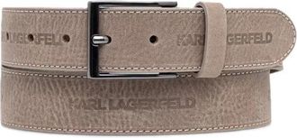 Karl Lagerfeld Leren Riem - Heren - Riemen - Beige - 110 CM - Leer - Accessoires
