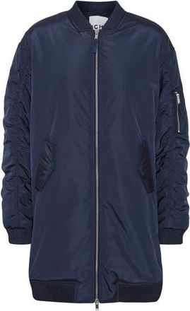Ichi Oversize Ruched Sleeve Bomber Jacket in Dark Navy at Nordstrom Rack, Size 2 Us / 34 Eu