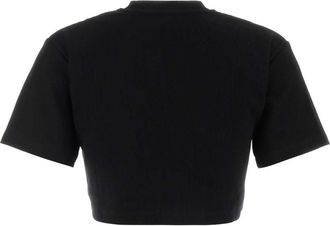 Off-white Womens Stamp T-Shirt Black Cotton Elastane