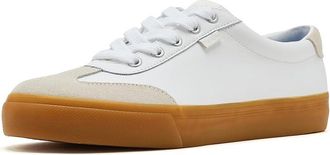 Keds Jump Kick T-Toe Womens Shoes White/Light Grey Leather/Suede : 8.5 B - Medium, Leather/Rubber