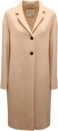 Emma & Gaia 44S060 Wool/Cashmere Coat - Dames - Mantel - Beige - L - Wol - Jassen