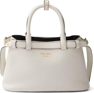 Prada small Buckle tote bag - women - Leather - OS - White