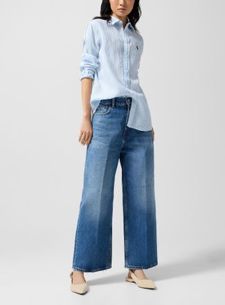 Polo Ralph Lauren Womens Cropped wide-leg jean