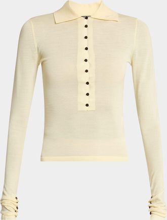 Jacquemus The Merino Polo Top