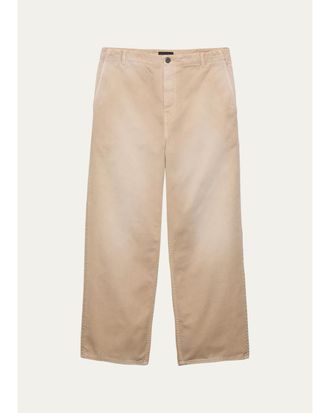 Prada Mens Garment-Dyed Cotton Gabardine Pants