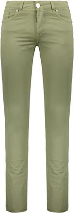 Moorer Rechte broek - Heren - Straight fit broeken - Groen - W34 - Katoen - Broeken