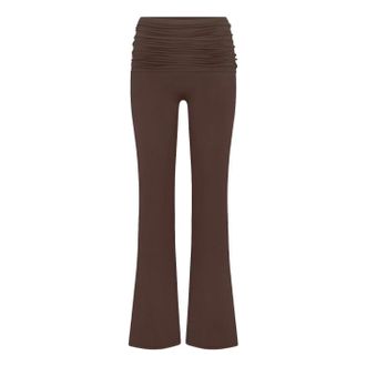Nike (WMNS) Nike x SKIMS Matte Foldover Slim Flare Legging Dark Sepia BOLEG9493W-DSP