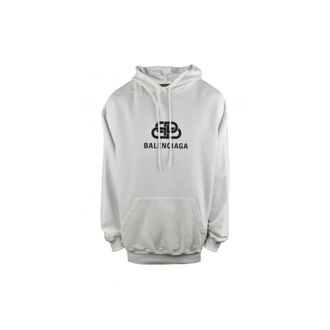 Balenciaga Heren, Sweatshirts & Hoodies, Wit, Maat: XS Katoen