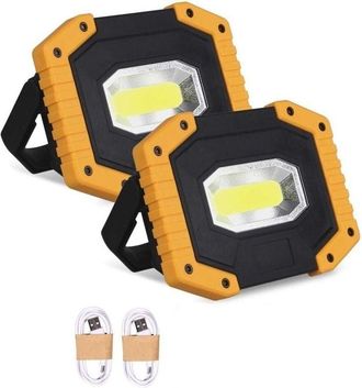 OEM [nunca Usado] Foco Led Recargable De 30 W Y 2000 L&uacute;menes Para Obras De Construcci&oacute;n, 3 Modos, Port&aacute;til, Usb, Para Camping, Obras, Garajes Y Talleres (