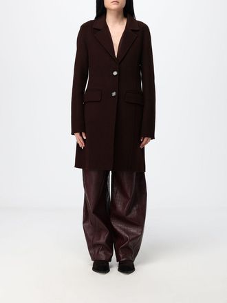 Hanita Cappotto monopetto slim fit in misto lana bicolor