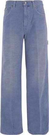Haikure Cotton Jeans - Dames - Loose Fit Jeans - Blauw - W25 - Katoen - Jeans