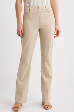 Hue Baby Bootcut Denim Leggings in White Pepper at Nordstrom, Size X-Large