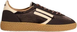 Puraai Velvet Sneaker - Dames - Sneakers - Bruin - 36 EU - Leer - Schoenen